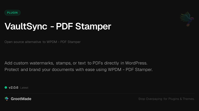 VaultSync - PDF Stamper