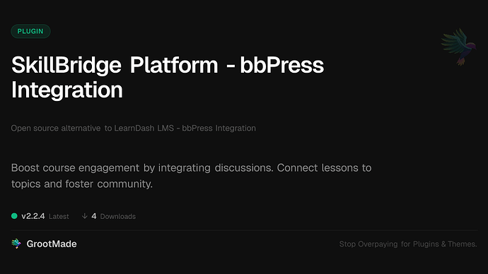 SkillBridge Platform - bbPress Integration