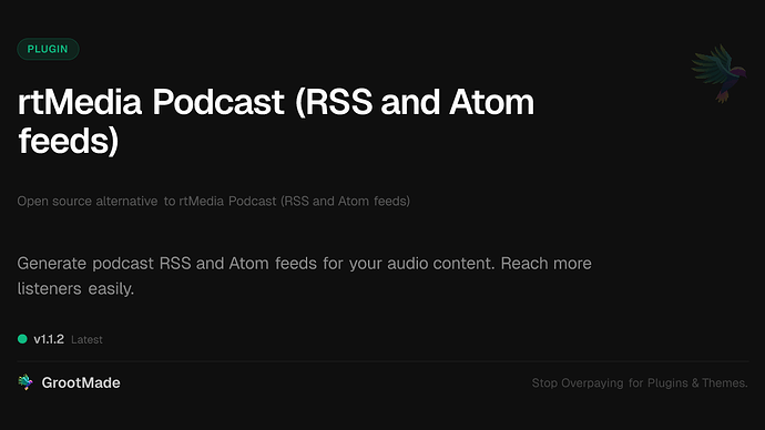 rtMedia Podcast (RSS and Atom feeds)