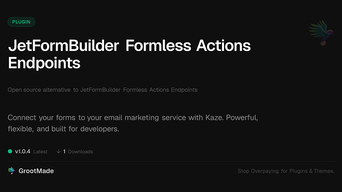 JetFormBuilder Formless Actions Endpoints