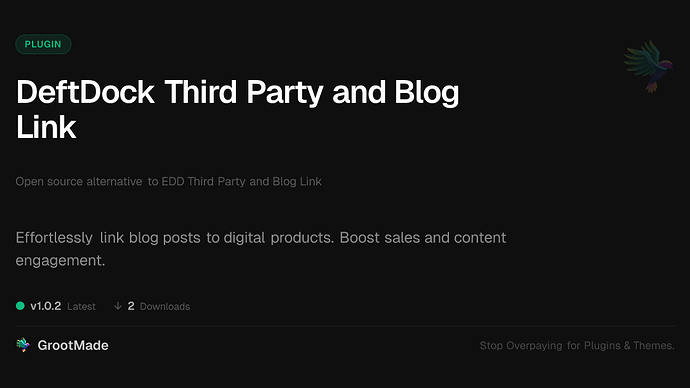 DeftDock Third Party and Blog Link