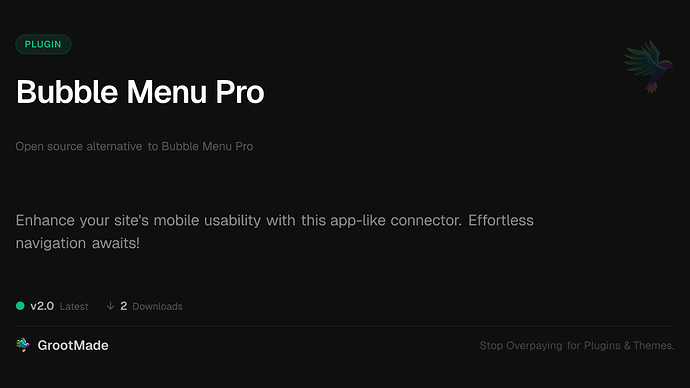 Bubble Menu Pro