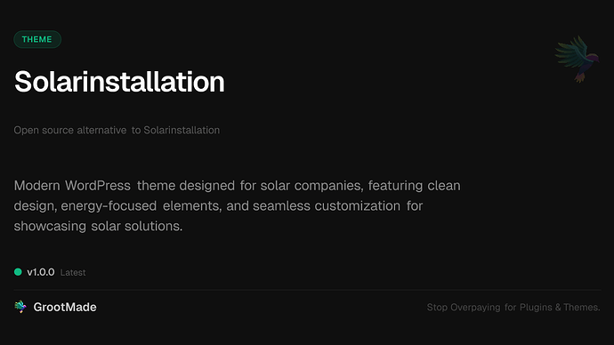 Solarinstallation
