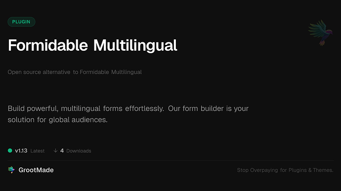 Formidable Multilingual