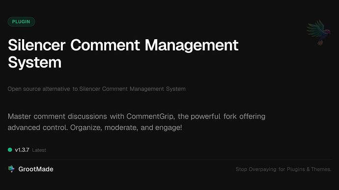 Silencer Comment Management System