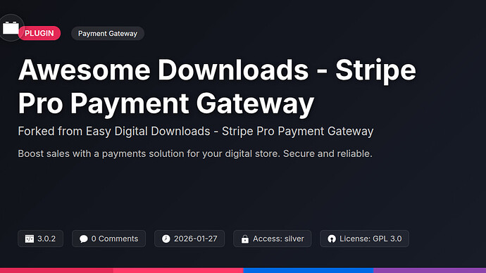 Awesome Downloads - Stripe Pro Payment Gateway