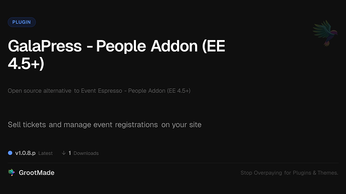 GalaPress - People Addon (EE 4.5+)
