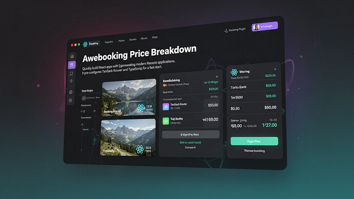 Awebooking Price Breakdown