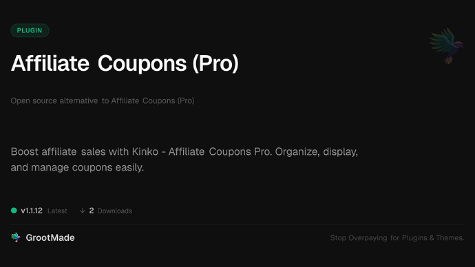 Affiliate Coupons (Pro)