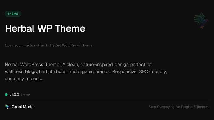 Herbal WP Theme