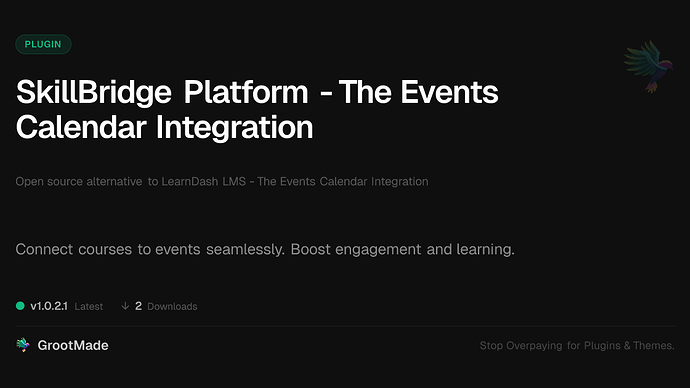 SkillBridge Platform - The Events Calendar Integration