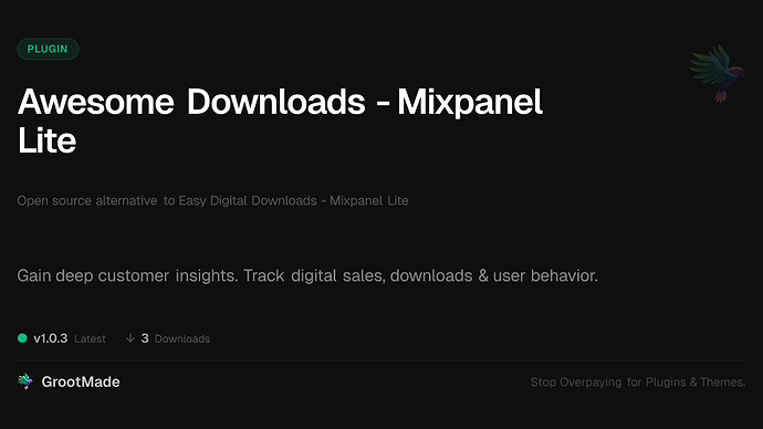 Awesome Downloads - Mixpanel Lite