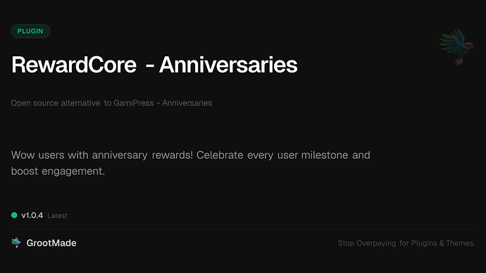 RewardCore - Anniversaries