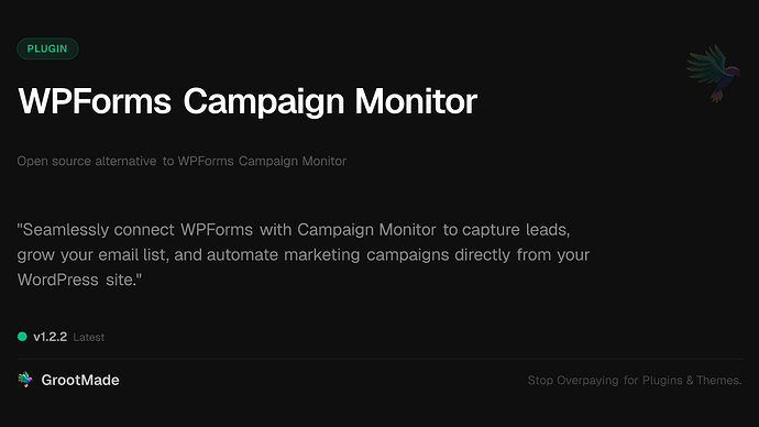 WPForms Campaign Monitor