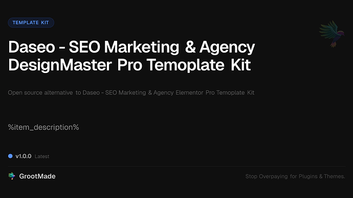 Daseo - SEO Marketing & Agency DesignMaster Pro Temoplate Kit