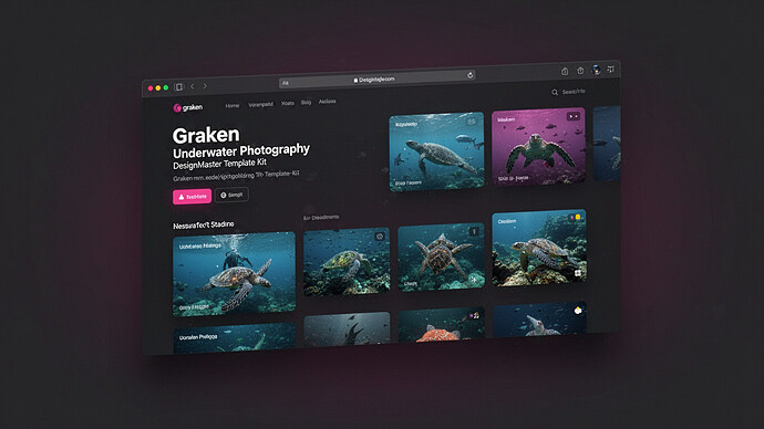 Graken - Underwater Photography DesignMaster Template Kit