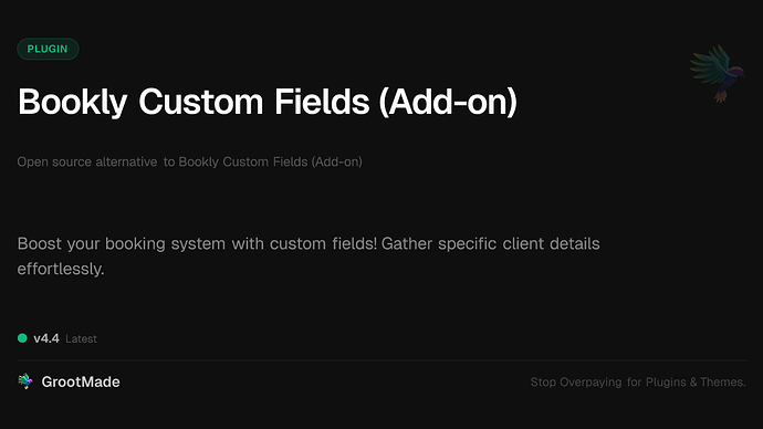 Bookly Custom Fields (Add-on)