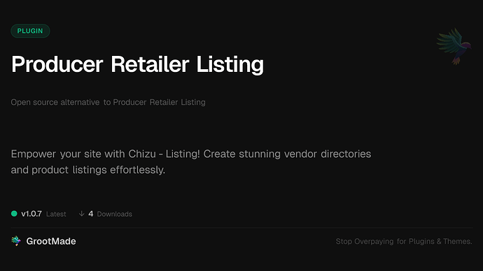 Producer Retailer Listing