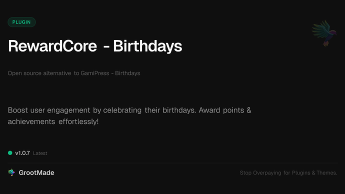 RewardCore - Birthdays