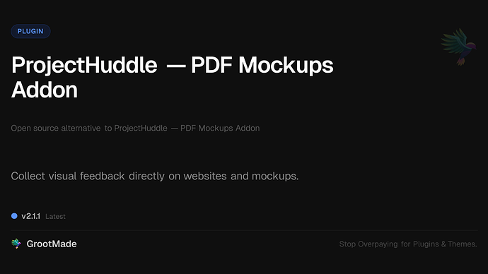 ProjectHuddle — PDF Mockups Addon
