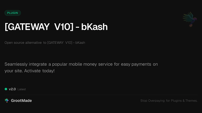 [GATEWAY V10] - bKash