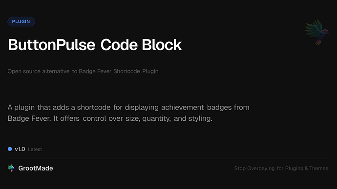 ButtonPulse Code Block