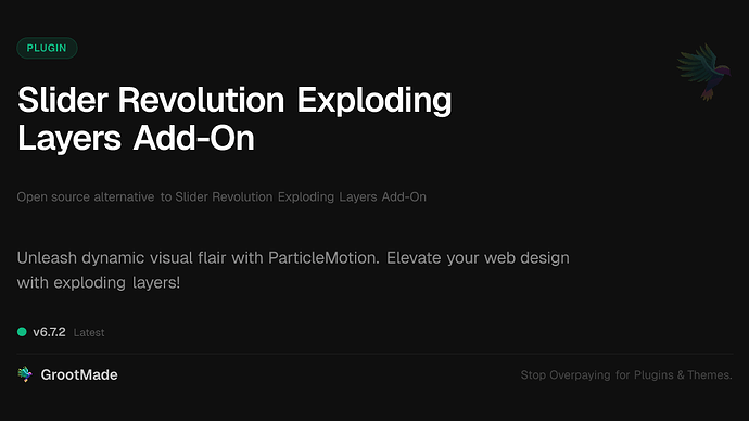 Slider Revolution Exploding Layers Add-On