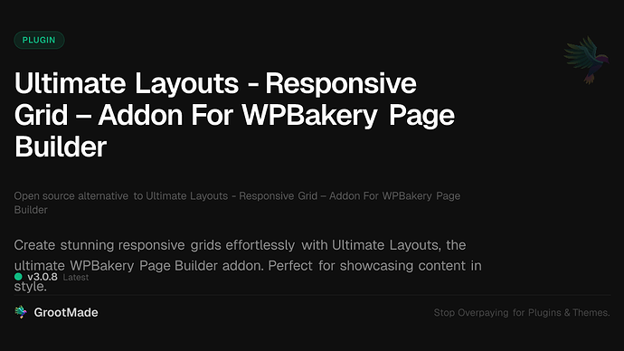 Ultimate Layouts - Responsive Grid – Addon For WPBakery Page Builder
