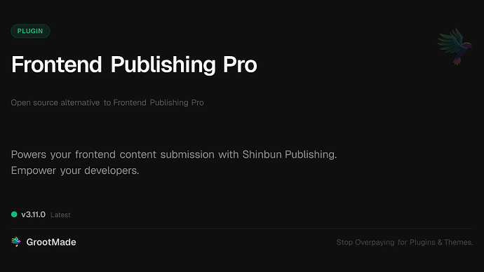 Frontend Publishing Pro