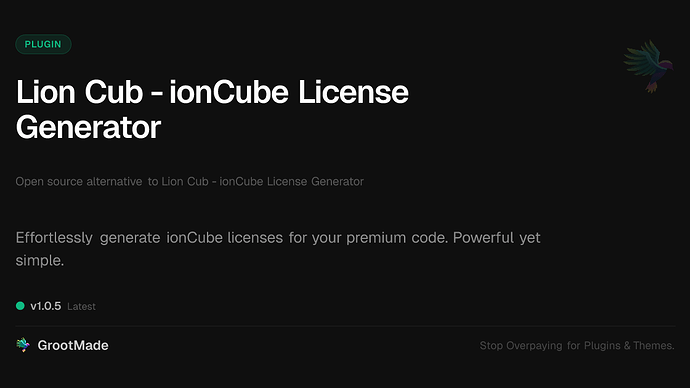 Lion Cub - ionCube License Generator