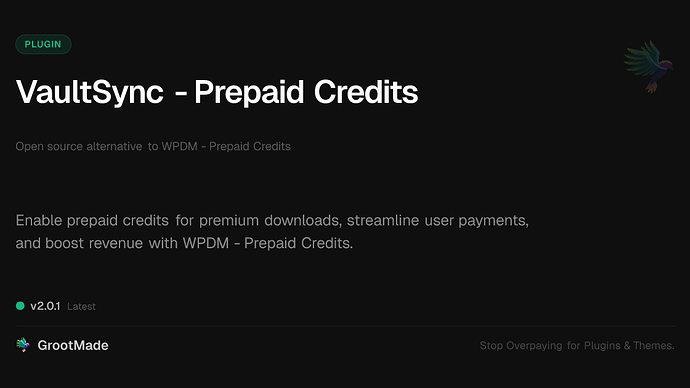 VaultSync - Prepaid Credits