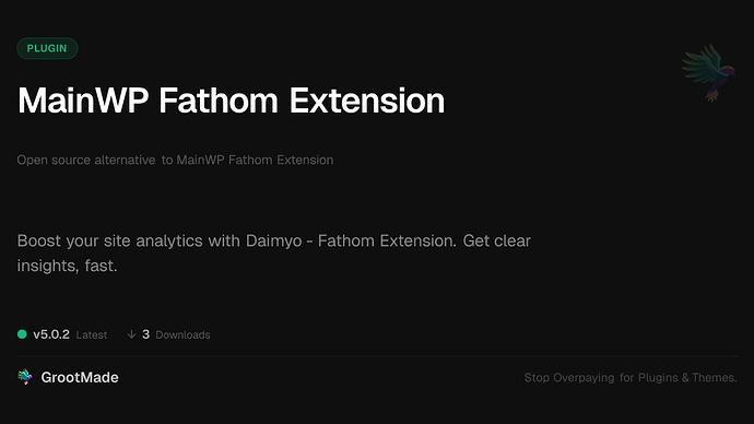 MainWP Fathom Extension