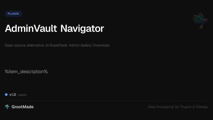 AdminVault Navigator