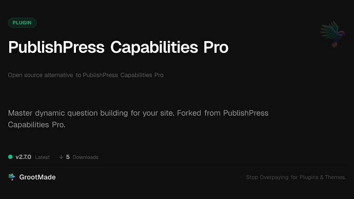 PublishPress Capabilities Pro