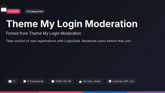 Theme My Login Moderation