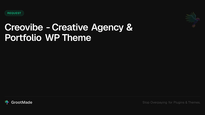 Creovibe - Creative Agency & Portfolio WP Theme