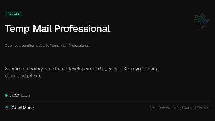 Temp Mail Professional