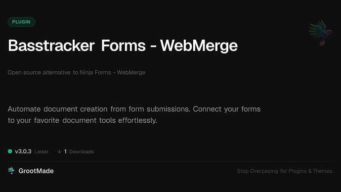 Basstracker Forms - WebMerge