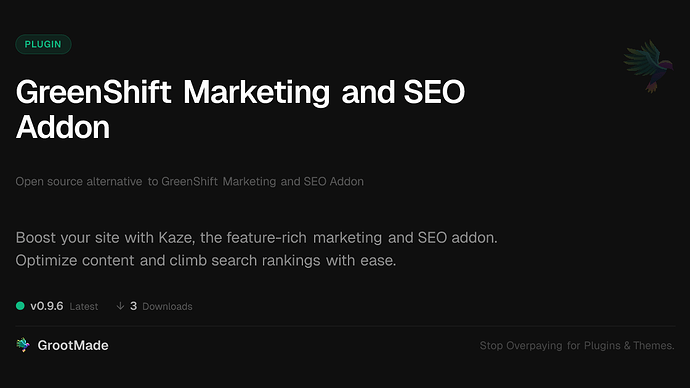 GreenShift Marketing and SEO Addon