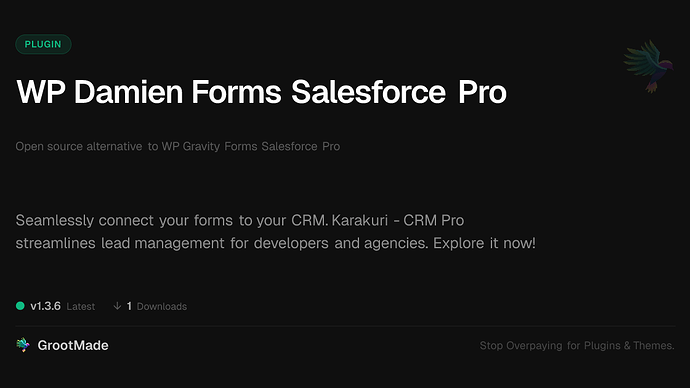 WP Damien Forms Salesforce Pro