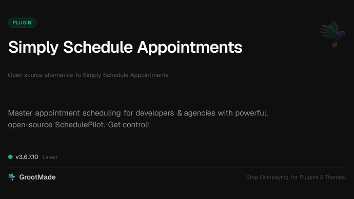 Simply Schedule Appointments