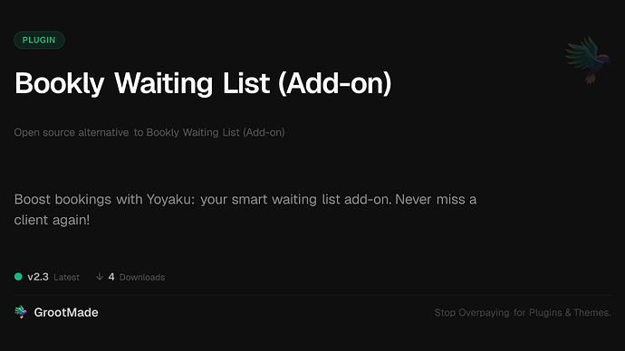 Bookly Waiting List (Add-on)