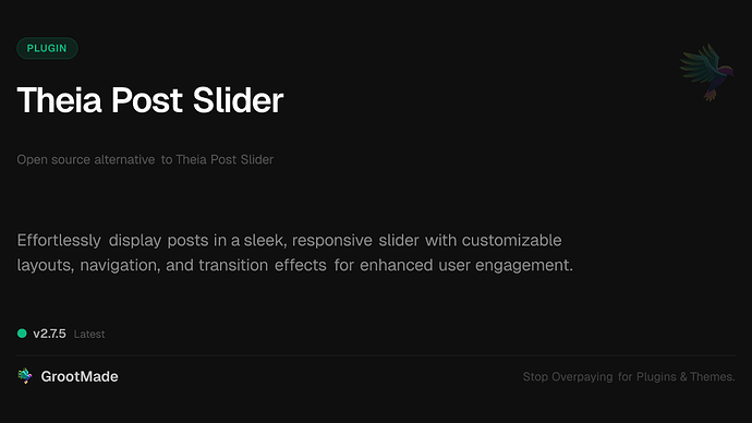 Theia Post Slider