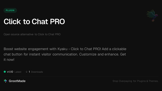 Click to Chat PRO
