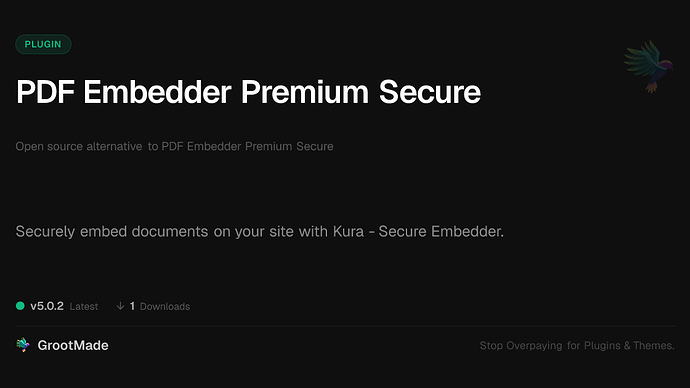 PDF Embedder Premium Secure