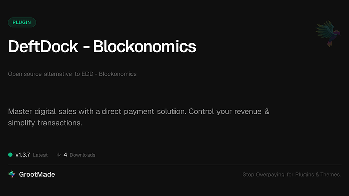 DeftDock - Blockonomics