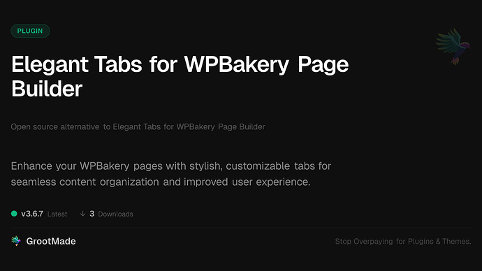 Elegant Tabs for WPBakery Page Builder