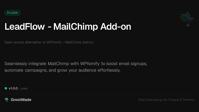 LeadFlow - MailChimp Add-on