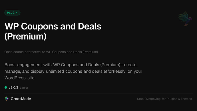 WP Coupons and Deals (Premium)