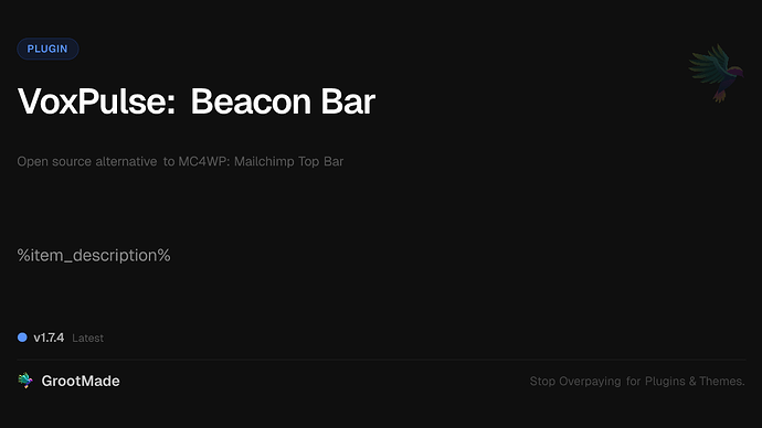 VoxPulse: Beacon Bar